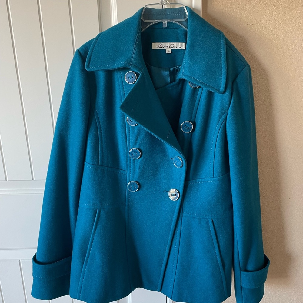 Kenneth Cole Teal Peacoat